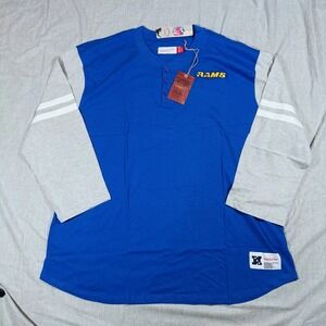 Los Angeles Rams Shirt Mens 3XL Mitchell & Ness NFL‎ Football Throwback Long